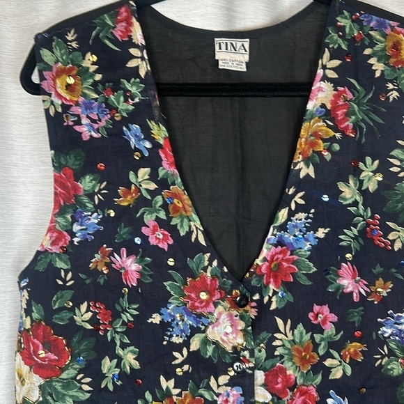 TINA BRAND VINTAGE VEST !!! - Picture 4 of 7